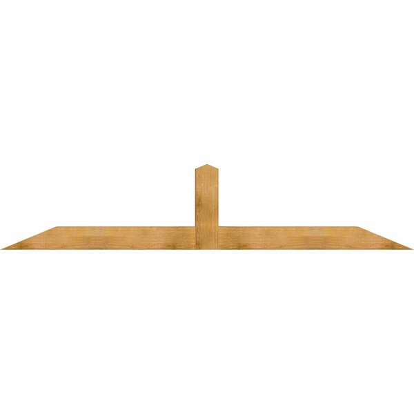 Ekena Millwork Portland Rough Sawn Timber Gable Bracket, Western Red Cedar, 108"W x 22"H x 6"D x 6"F, 5/12 Pitch GBW108X22X0606POR00RWR - main